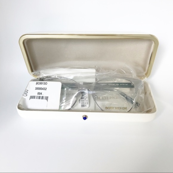 Boucheron Round Metal/Acetate Optical Glasses NWT - Picture 4 of 7